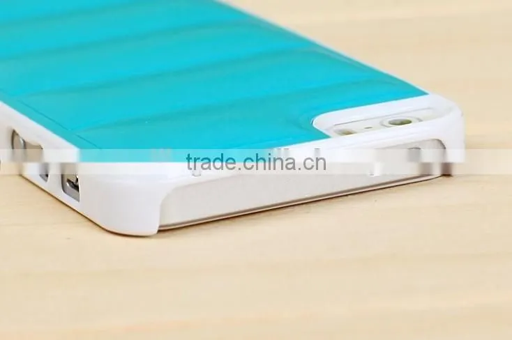 2014 New Deisgn Plastic With Soft PU Leather Case For iPhone 5/5S