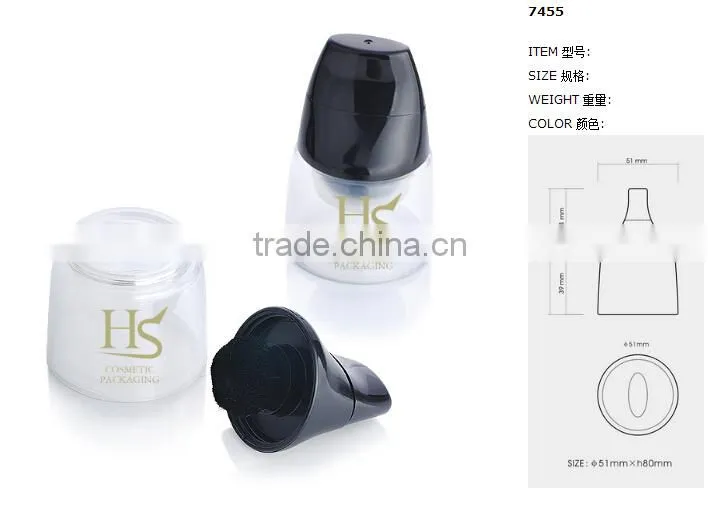 Wholesale Unique Cosmetic Loose Powder Jar with Brush