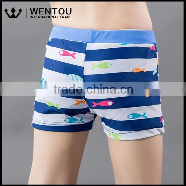 Hot Sale Cheap High Quality Tie Lattice Multicolor Cute Baby Boy Swim Trunks