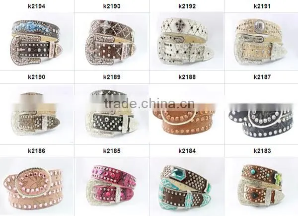 Women Rhinestone Belts Rhinestone Concho Belt