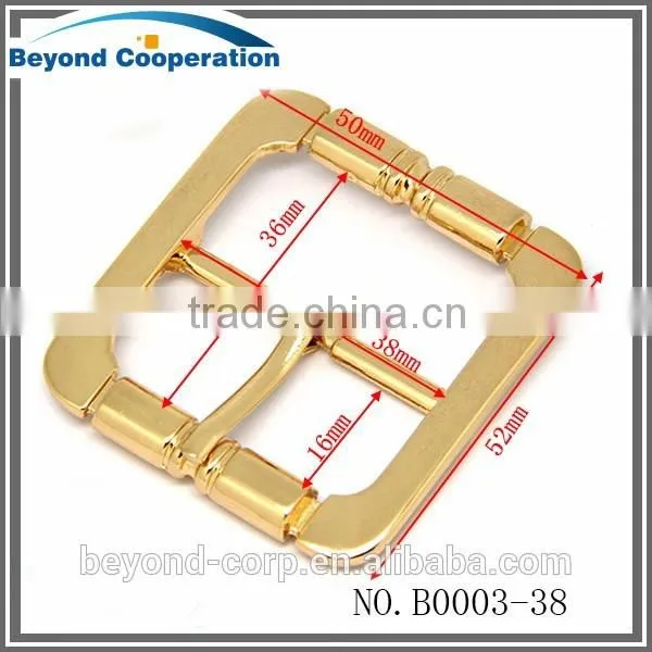 Hot selling elegant gold surface coating pin bar buckle for belt handbag