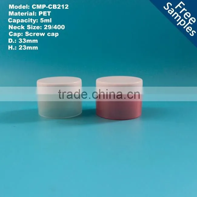 10g 10ml trial cream plastic PS jar with girl gifts