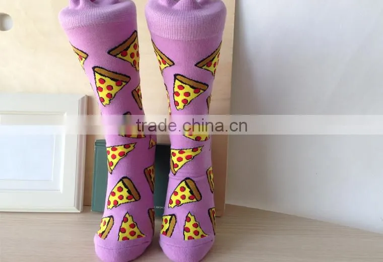 Personalized Custom Logo Stock Hot Sale Lovely Girls Hosiery Romantic Purple Winter Warm Boot Sock