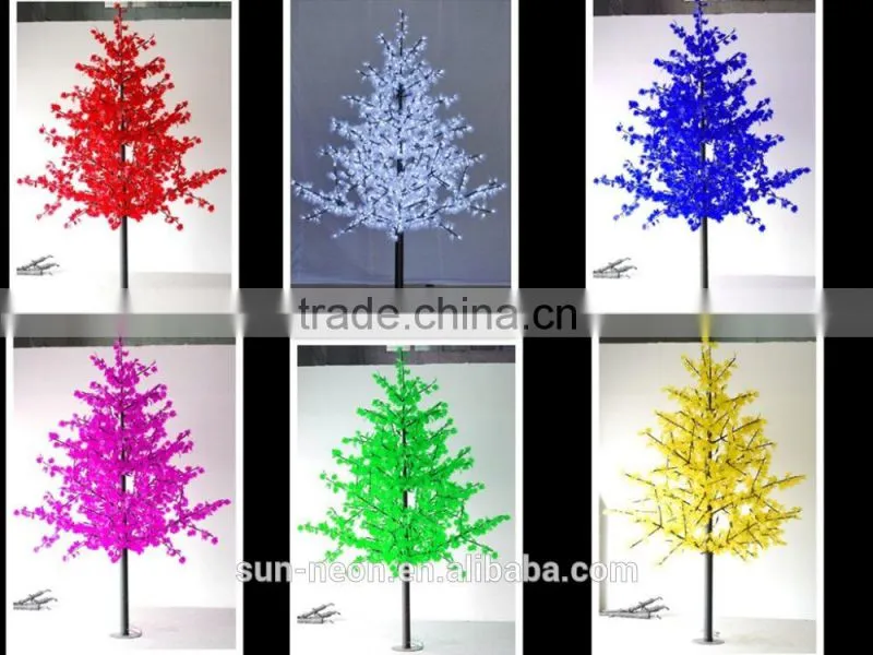 3m Simulation outdoor led tree lighting/ LED Maple Tree light for street decorations