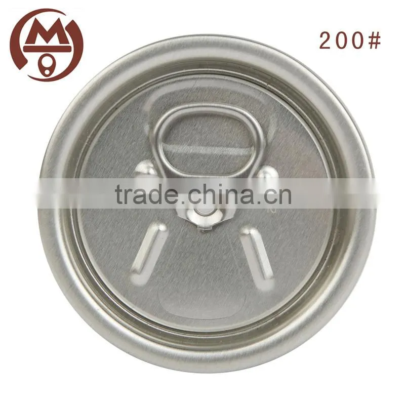 200# partial open easy open peel off end aluminum beverage can cover