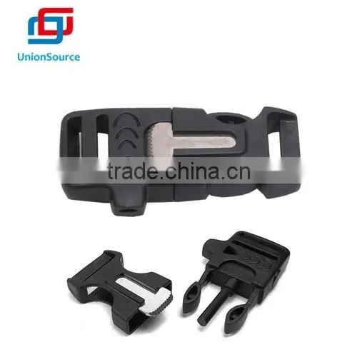 Release Buckle Escaper For Paracord Bracelet with Whistle and flint
