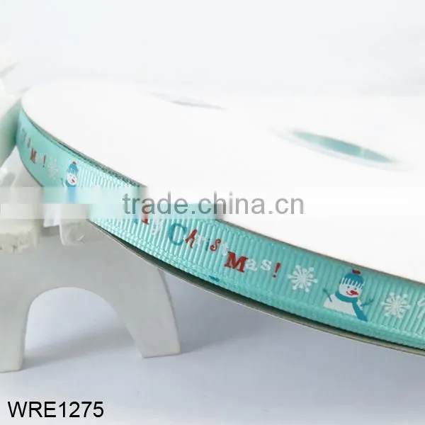 Beautiful Decoration Printed Christmas Ribbon New Style