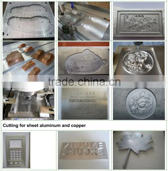 Wireless handwheel Temperature display panel metal wood cnc router engraving machinery