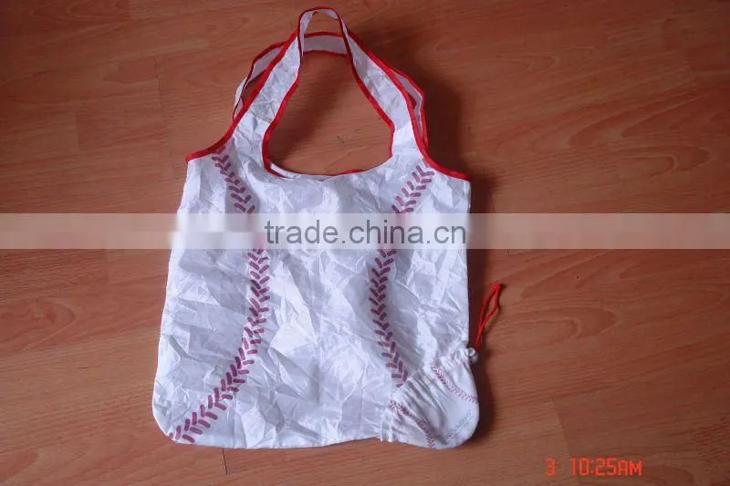 2016 New Style 190T White Golf Cute Shop Bags,customized logo accepted