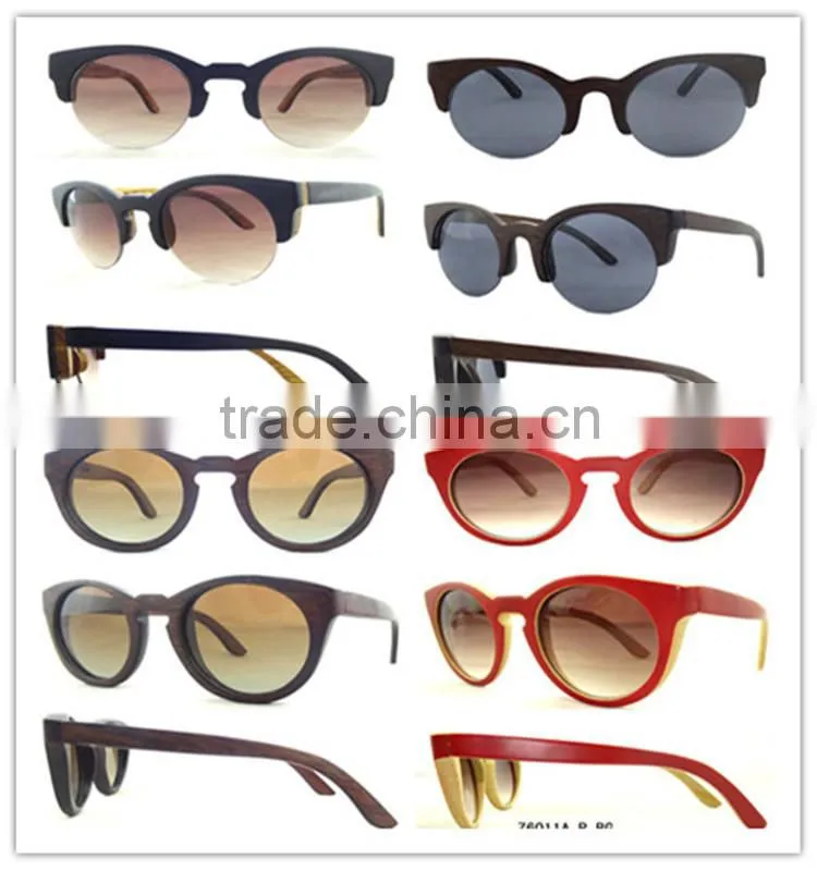 High Quality New Arrival Cycle Sunglasses Polarized Wooden Sunglasses