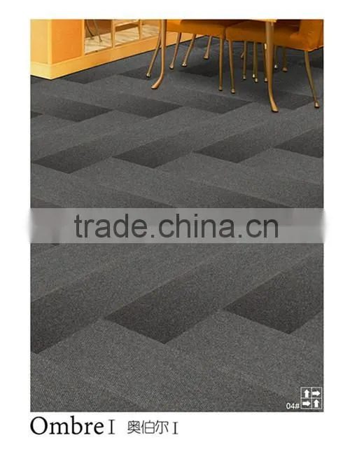 Classic model 50x50cm office Nylon carpet tiles Ombre Model
