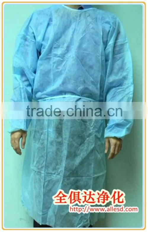 cleanroom PP nonwoven disposable apron