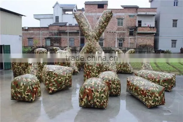 exciting inflatable paintball bunker,inflatable air bunker,colorful inflatable air barrier for outdoor games
