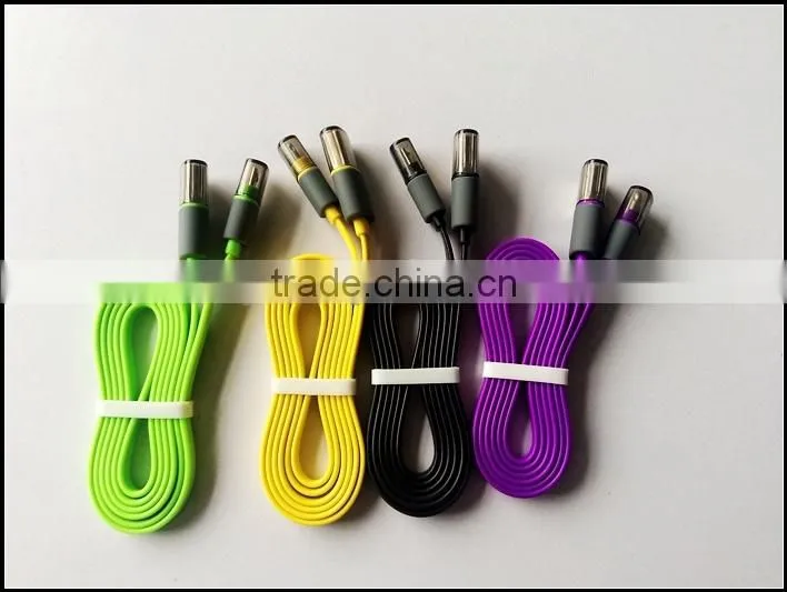 micro and I5 flat usb cable with transparent lid for mobile