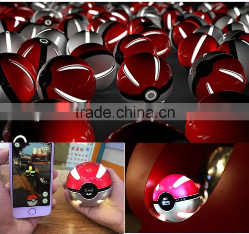 Ifeel Factory Spot sales 10000mah Pokemon Poke Ball rohs power bank with LED light