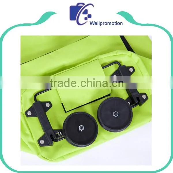 Polyester foldable supermarket trolley bag