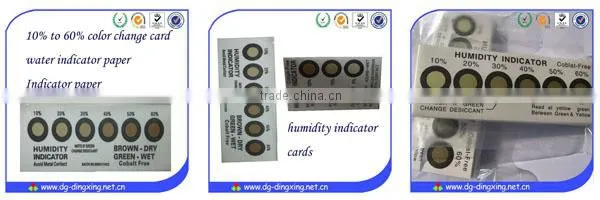Chinese Supplier Six Dots Humidity Indicator Cards