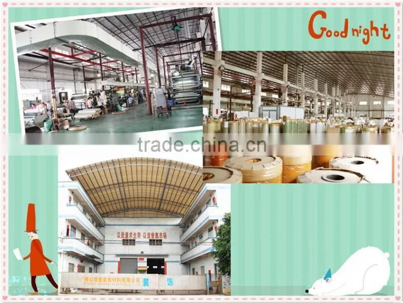 metallic decorative pvc sheet for furniture panel