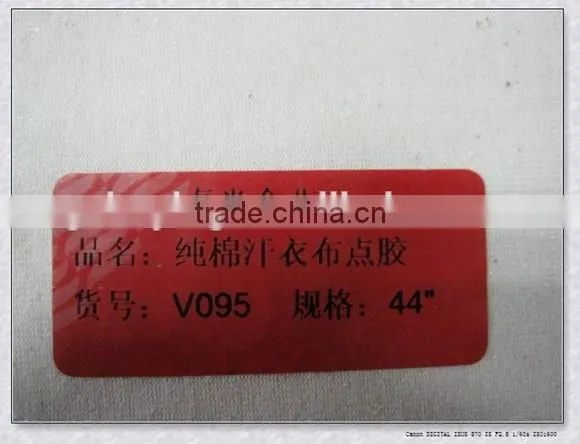 Different kinds of fabric with hot melt adhesive for shoe interlining, handbag, suitcase