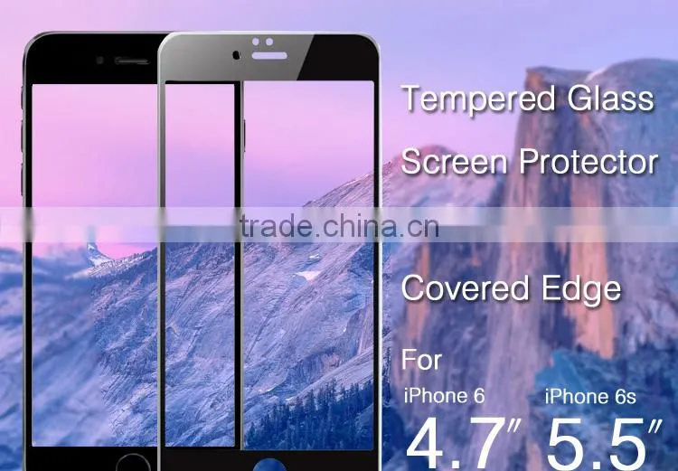 9h anti-scratch 2.5D glass screen protector for iphone 6