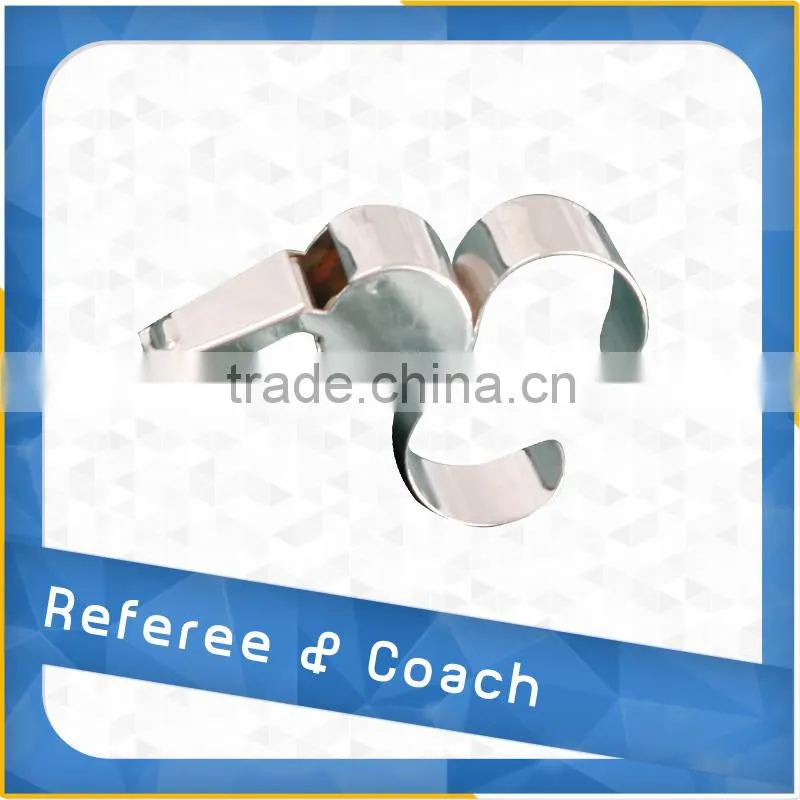 metal whistle with finger grip