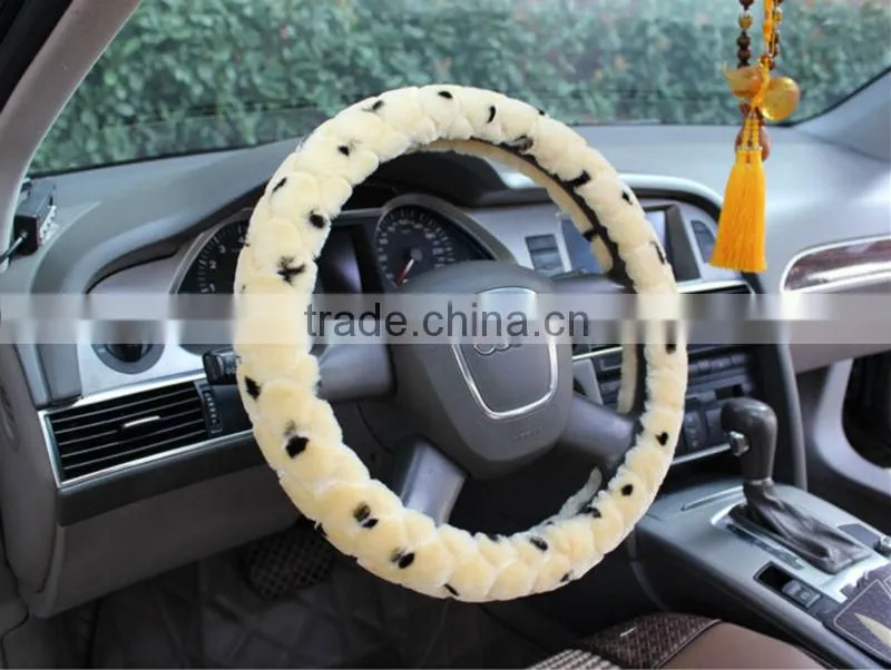 New Warm Fur Car Steering Wheel Cover