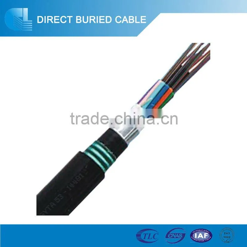 144 strands 144 core double armored loose tube optical fiber cable 144f direct buried anti-rodent fiber optic cable