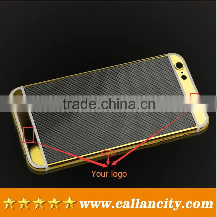 Callancity trading for iphone 6 gold housing with carbon fiber