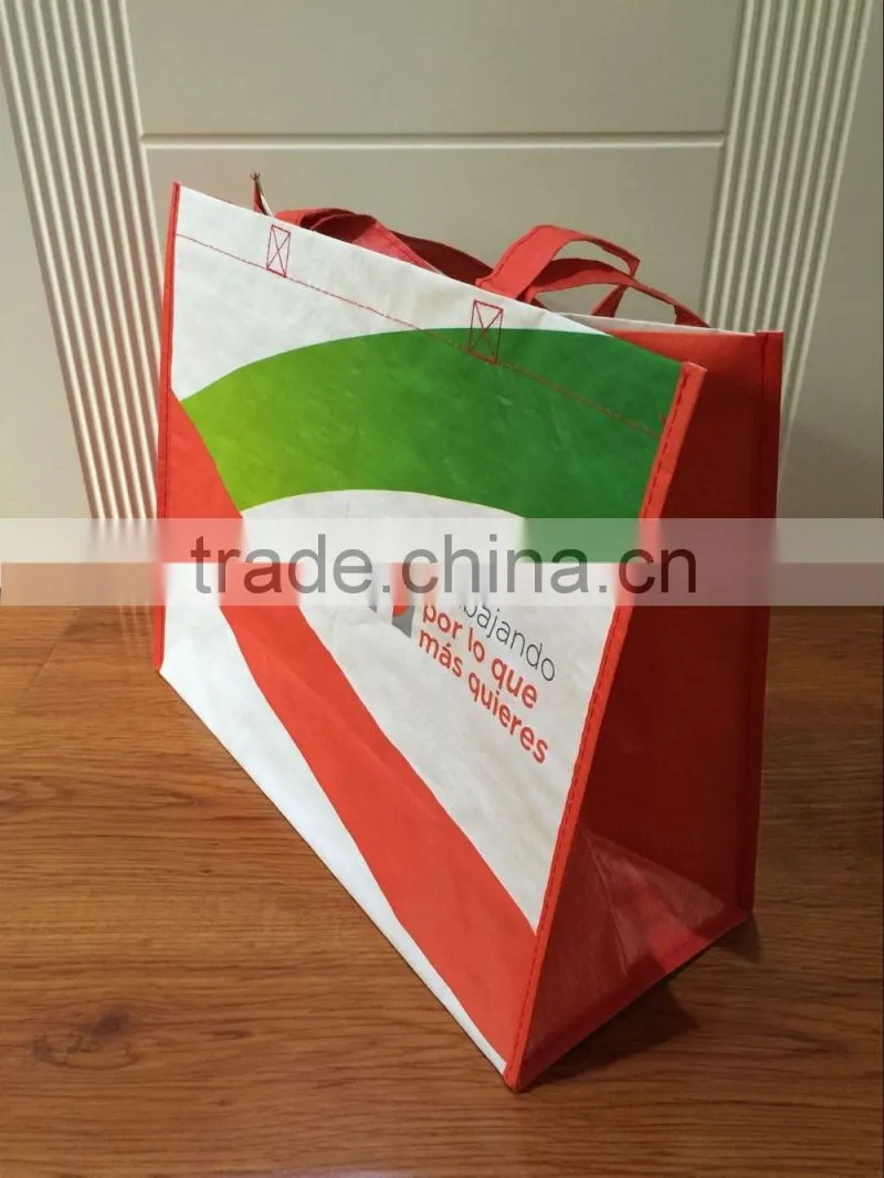 red non woven promo tote bag