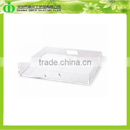 DDY-0100 Trade Assurance Mirror Glass Serving Tray