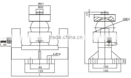 GBS800 Weighbridge Truck Scales Load Cell 30t