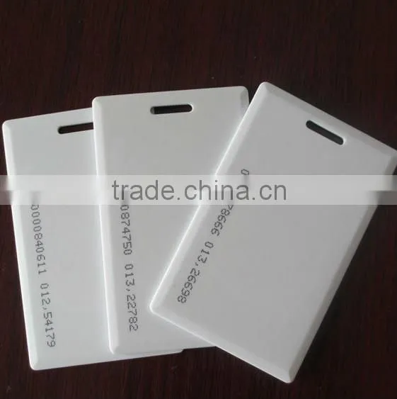 Plastic Contact ID IC 125khz 13.56mhz 860-960mhz proximity access control rfid card