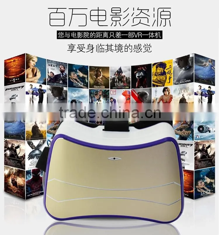 5inch 1280*780 Android 4.4 Quad core all in one VR 3D Glasses headset