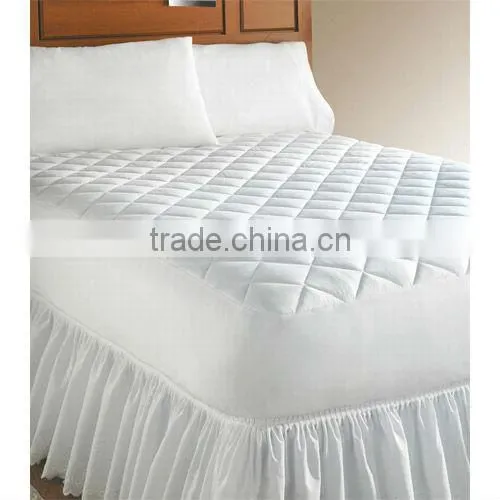 10" channel quilting cotton mattress pad