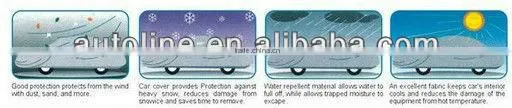 Waterproof PE car cover with XL size