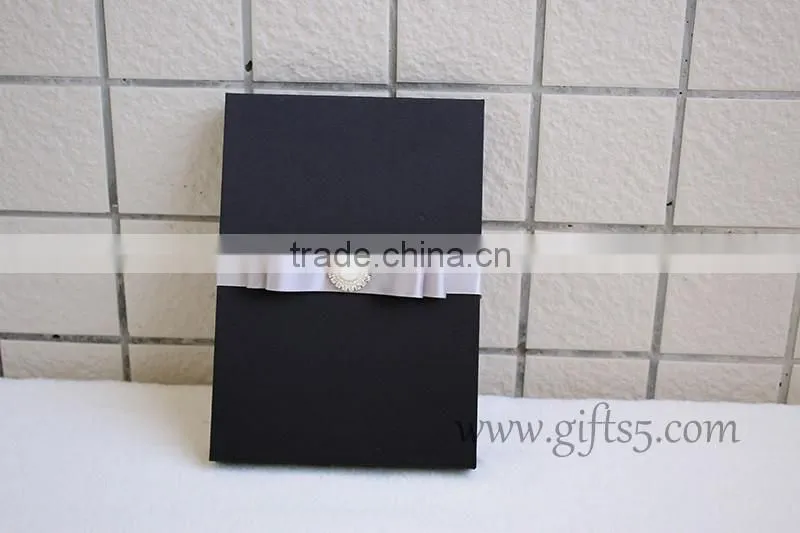 High quality Black wedding gift boxes for invitation cards