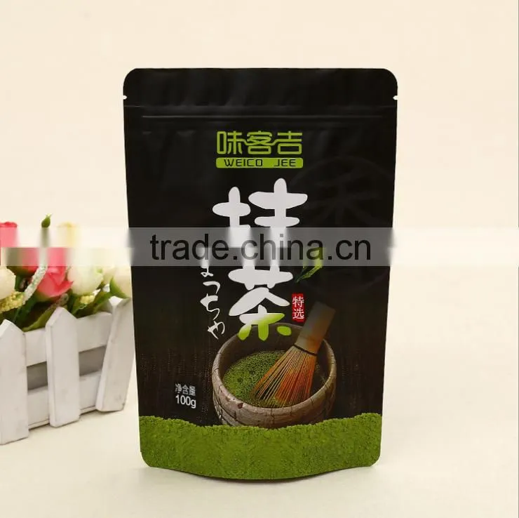 china green tea with stand up pouch