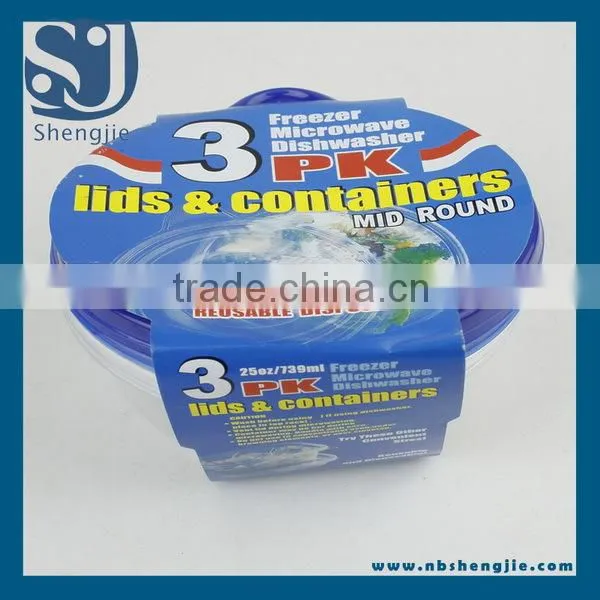 Trade Assurance 3Pcs Plastic food container / crisper / kitchenware