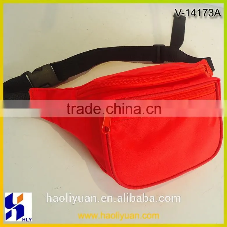 Unisex Neo orange simple sports waist bags