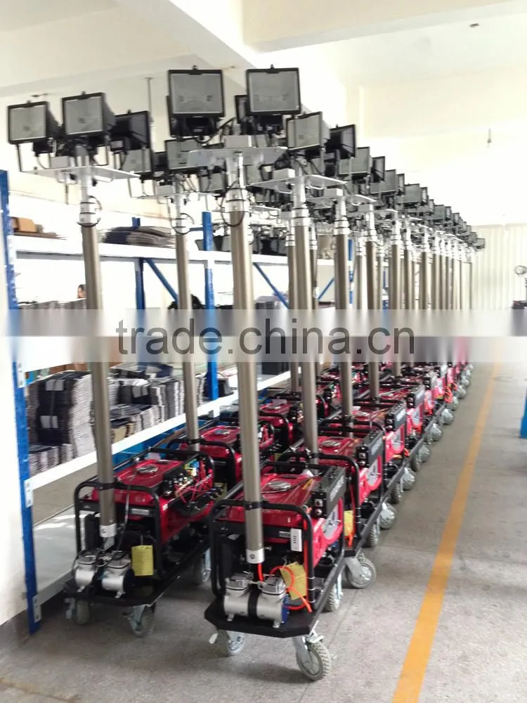 Patented high brightness portable inflatable lighting tower for emergency