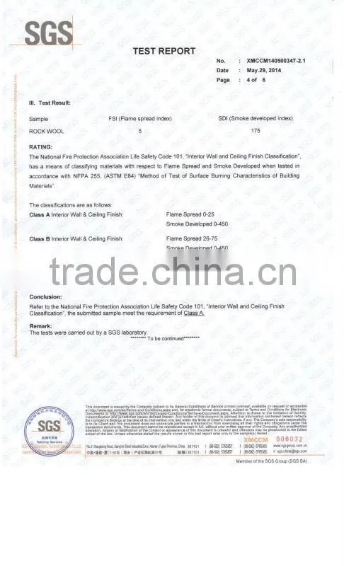 sound absorbing rock wool sandwich insulation wall panels
