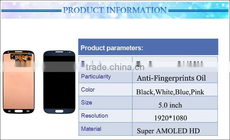 Wholesale replacement lcd for samsung galaxy S4 i9500 lcd , for samsung s4 lcd, for samsung galaxy s4 i9500 lcd