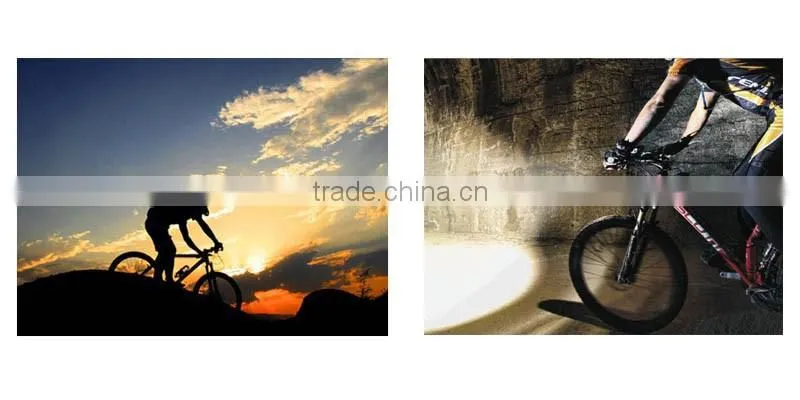 Waterproof bright bicycle led light zoomable powerful bike light easy to mount