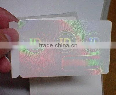 transparent hologram labels