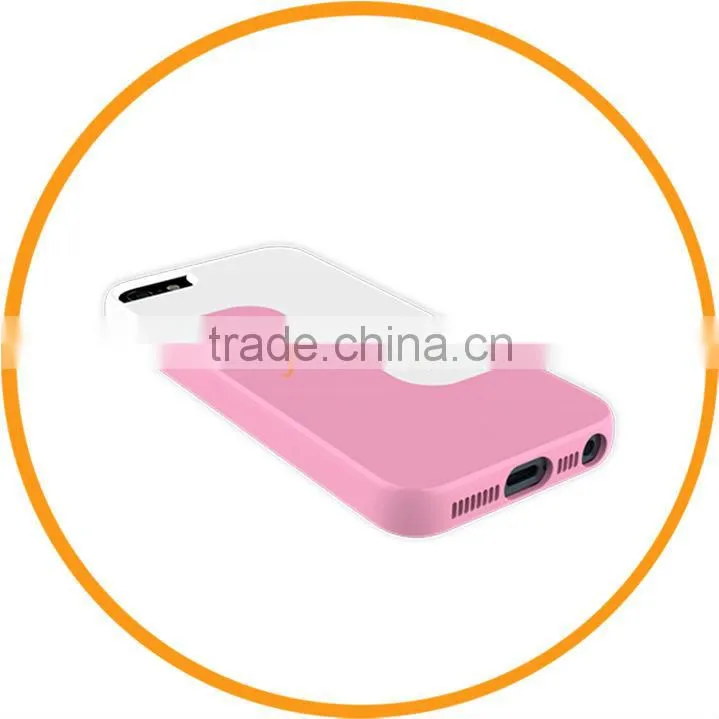 New Fashion Vivid Choice Colorful Back Cover Hard Case for iPhone5 5 Pink+White from Dailyetech