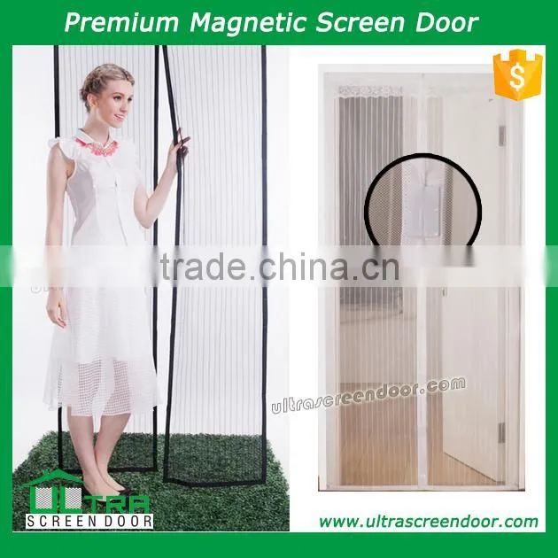 Magnetic Mosquito Nets Accordion Screen Door With Powerful Magnets