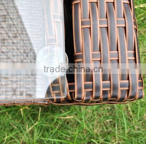 Rattan garden furniture with comfortable seat feeling