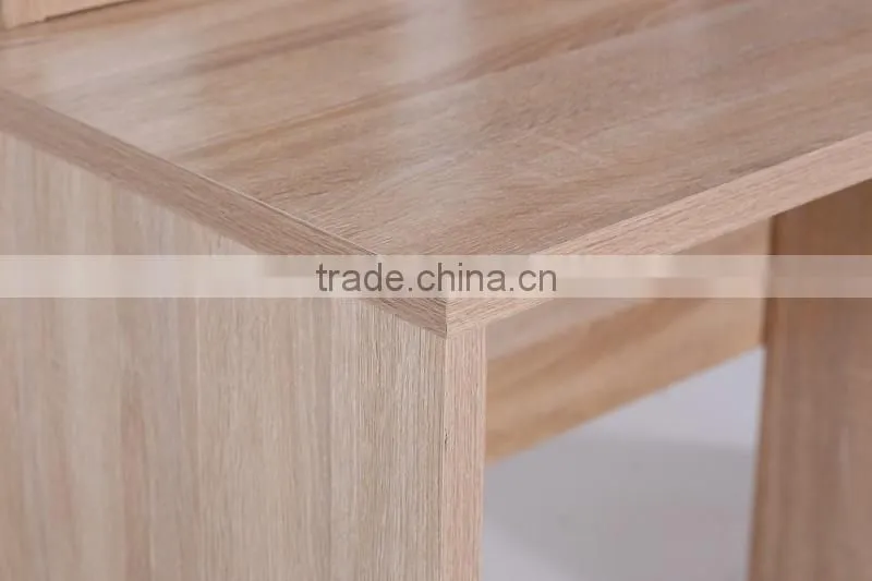 Computer desk bookshelf Draw-out type arc table