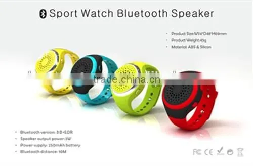 S60 Bluetooth Watch Speaker Watch Portable Mini Watch With Hands-free EDR Sport Speaker FM Audio Radio Speakers