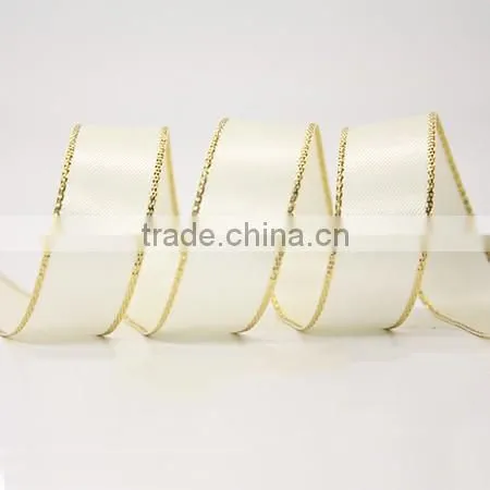 Latest style polyester double face satin ribbon